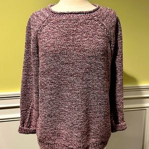 Talbots XL Petite raspberry roll neck sweater
